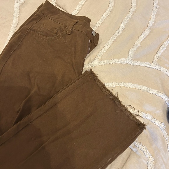 SHEIN Brown Flare Women's Jeans - Picture 3 of 6
